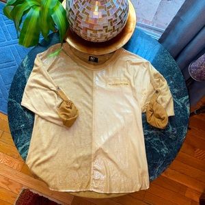 NT by Amari Mustard/Gold Shimmery Top